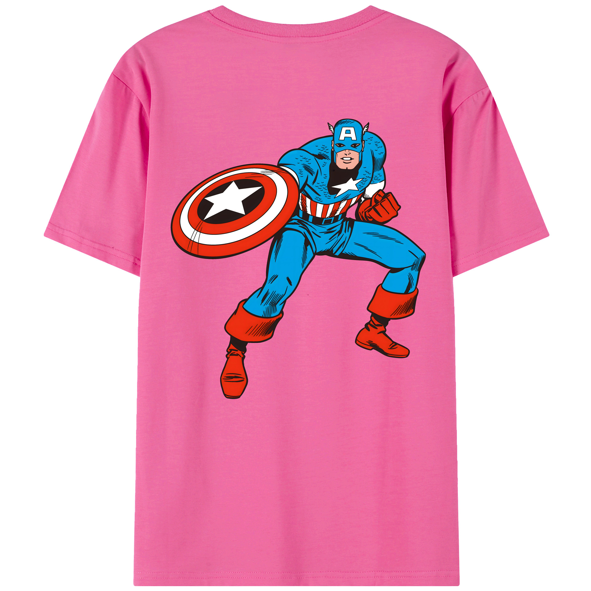 （画像用） アベンジャーズ The Avengers レディース半袖Tシャツ(バックプリント)